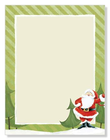 Jolly Santa Claus Letterhead