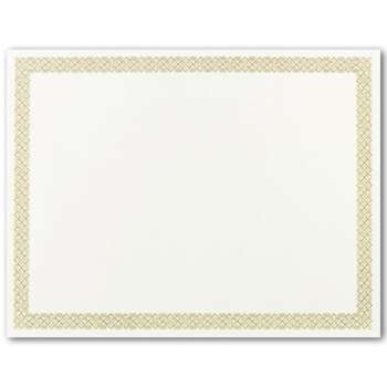 Silver Foil Border 8 1/2 inch x 11 inch Star Gala Specialty Certificates 38lb White Cover Stock 50 Count 