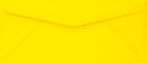 Bright Yellow #10 Envelope - 40 Count