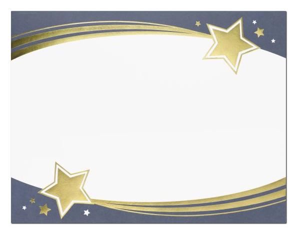 Shooting Stars Foil Certificate - 15 Count