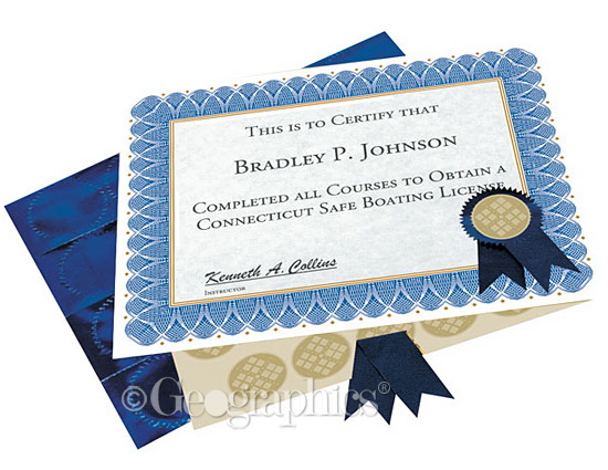 Blue Spiral Certificate Kit - 25 Count